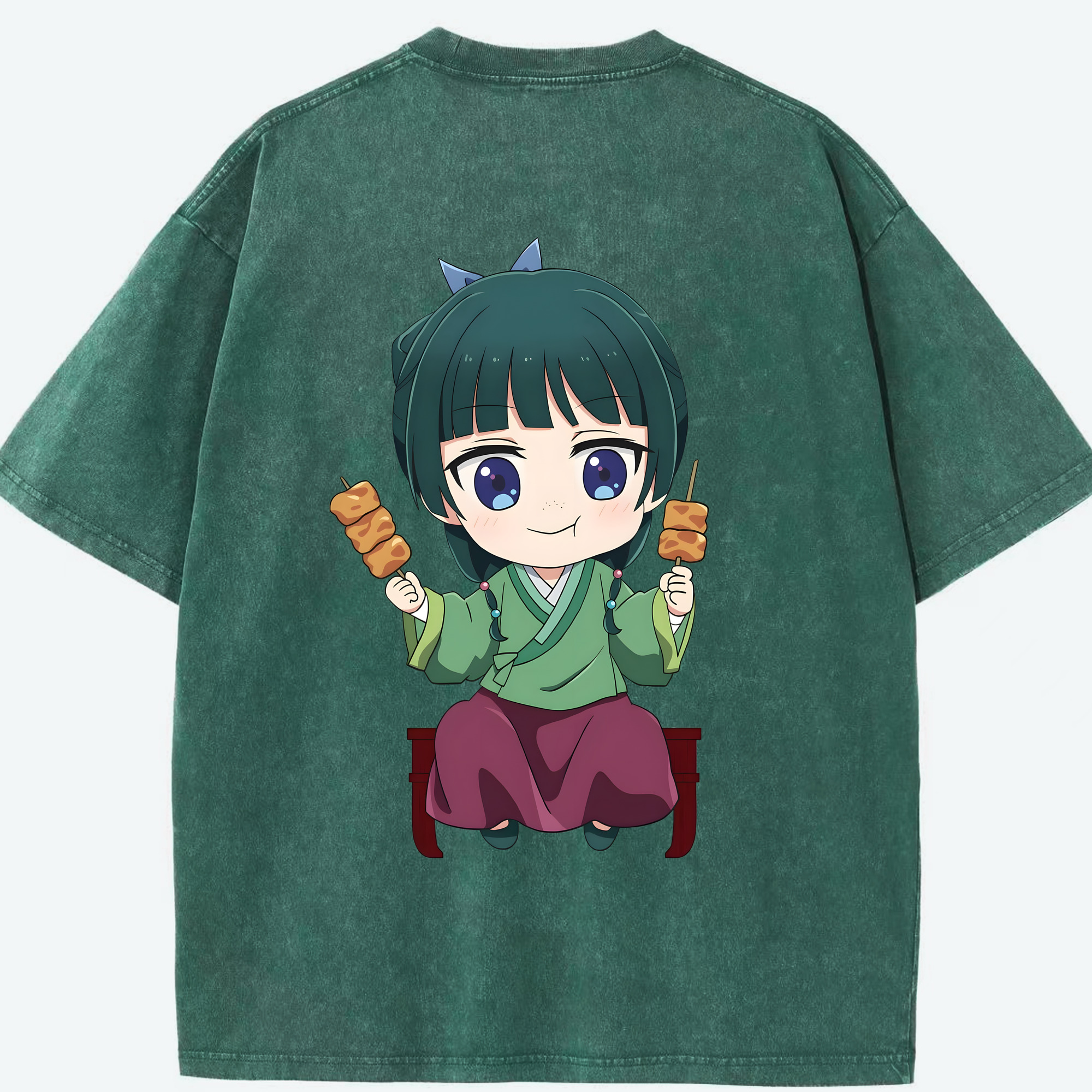 （画像用） 薬屋のひとりごと The Apothecary Diaries 綿100% ヴィンテージ風 半袖Tシャツ（背面プリント）